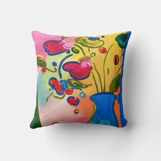 ピーターの最高の刺激を受けたな花の装飾用クッション クッション (裏面)