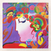 ピーターの最高の刺激を受けたな赤面の美しいガラスのコースター ガラスコースター (正面)