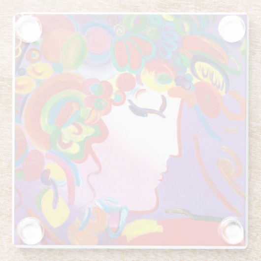 ピーターの最高の刺激を受けたな赤面の美しいガラスのコースター ガラスコースター (裏面)