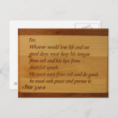 ピーターの1 3:10 - 11郵便はがき ポストカード (正面/裏面)