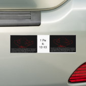 ピーターの1 4:12 - 13 -激しい試験 バンパーステッカー (車上)