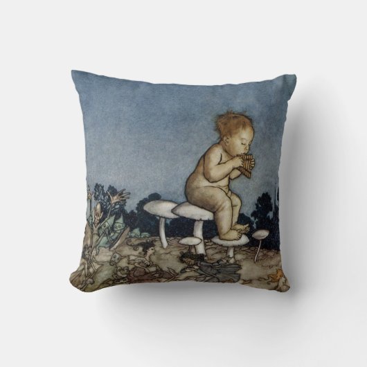 ピーターは彼のフルートを演奏しました クッション (正面)