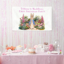 ピーターをパーソナライズウサギの最初の誕生日パーティー