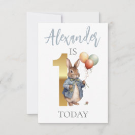 ピーターをパーソナライズウサギの最初の誕生日