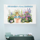 ピーターをポットの最初の誕生日パーティーでパーソナライズ 横断幕 (トレードショー)