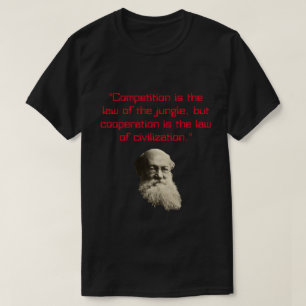 ピータークロポトキン相互援助引用文 Tシャツ