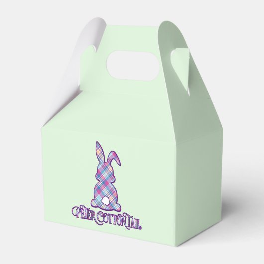 ピーターコットンテールパープルプリドイースターバニー フェイバーボックス (正面サイド)