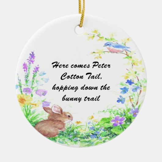 ピーターコットンテール –  セラミックオーナメント (正面)