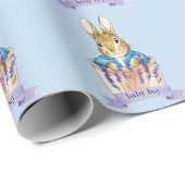 ピーターザラビットアットポット男の赤ちゃん文字 ラッピングペーパー (ロールコーナー)