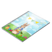 ピーターザラビットイースターバニーウサギ ノートブック (左側)