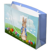 ピーターザラビットイースターバニーウサギ ラージペーパーバッグ (裏面アングル)