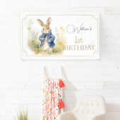 ピーターザラビットウォーターカラー誕生日 横断幕 (インサイチュ)