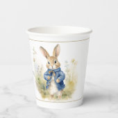 ピーターザラビットウォーターカラー誕生日 紙コップ (裏面)