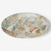 ピーターザラビットガーデンストーリーブック誕生日 ペーパープレート (アングル)