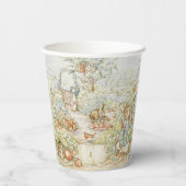 ピーターザラビットガーデンストーリーブック誕生日 紙コップ (裏面)