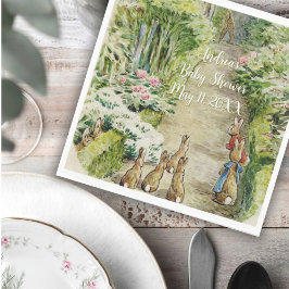 ピーターザラビットガーデン赤ちゃんシャワー スタンダードランチョンナプキン