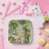 ピーターザラビットガーデン赤ちゃんシャワー ペーパープレート (パーティー)