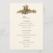 ピーターザラビットガーデン赤ちゃんシャワー メニュー (正面)