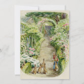 ピーターザラビットガーデン赤ちゃんシャワー 招待状 (裏面)