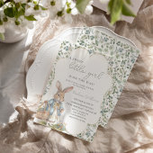 ピーターザラビットグリーンリーガールベイビーシャワー 招待状