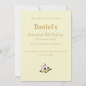 ピーターザラビットセカンド誕生日招待状 招待状 (裏面)