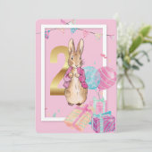 ピーターザラビットセカンド誕生日招待状 招待状 (スタンド正面)