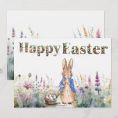 ピーターザラビットハッピーイースター シーズンカード (正面/裏面)
