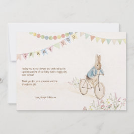 ピーターザラビットバニー男女兼用ブックスベビー サンキューカード