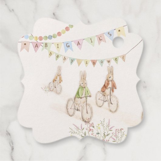 ピーターザラビットバニー男女兼用ブックスベビー フェイバータグ (裏面)