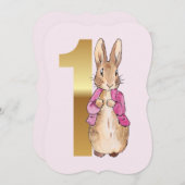 ピーターザラビットピンクジャケットファースト誕生日 (正面/裏面)