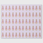 ピーターザラビットピンクジャケットフローラフレーム ラッピングペーパー (フラット)