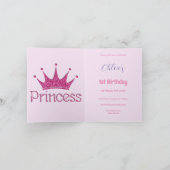 ピーターザラビットピンクジャケット1st誕生日 招待状 (内部)