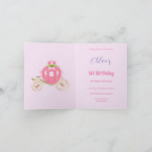ピーターザラビットピンクジャケット1st誕生日 招待状 (内部)