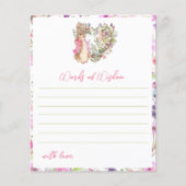 ピーターザラビットピンクフローラガールベビーシャワーゲーム (正面)