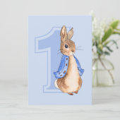 ピーターザラビットファースト誕生日招待状 招待状 (スタンド正面)