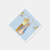 ピーターザラビットファースト誕生日 スタンダードカクテルナプキン (角)