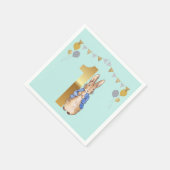 ピーターザラビットファースト誕生日 スタンダードカクテルナプキン (角)