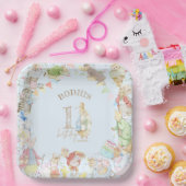 ピーターザラビットファースト誕生日 ペーパープレート (パーティー)