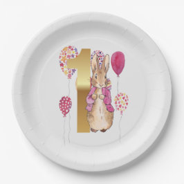 ピーターザラビットファースト誕生日 ペーパープレート