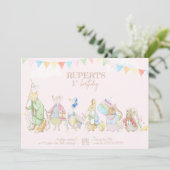 ピーターザラビットファースト誕生日 招待状 (スタンド正面)