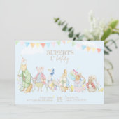 ピーターザラビットファースト誕生日 招待状 (スタンド正面)