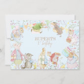 ピーターザラビットファースト誕生日 招待状 (裏面)