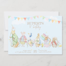 ピーターザラビットファースト誕生日 招待状
