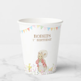 ピーターザラビットファースト誕生日 紙コップ