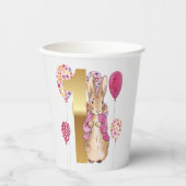 ピーターザラビットファースト誕生日 紙コップ (正面)