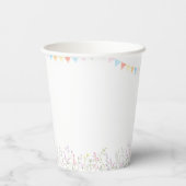 ピーターザラビットファースト誕生日 紙コップ (裏面)