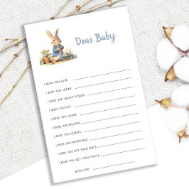 ピーターザラビットベイビーシャワー親愛ベビーウィッシュゲーム