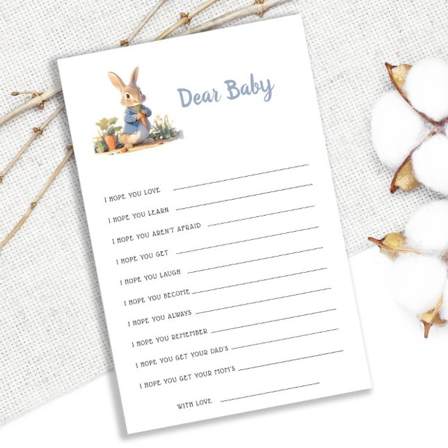 ピーターザラビットベイビーシャワー親愛ベビーウィッシュゲーム (クリエイターアップロード済み)