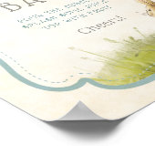 ピーターザラビットベビーシャワーヴィンテージミモザバー ポスター (角)