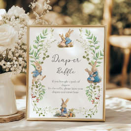 ピーターザラビットボタニカルオムツラッフル ポスター